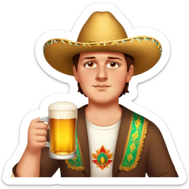 Cerveza Drinker sticker