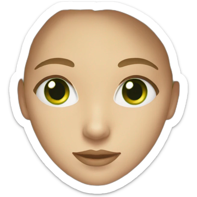 24 year old female with long dark blonde hair and green eyes sticker