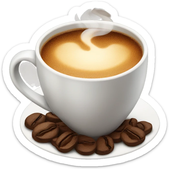 cup of coffee sticker
