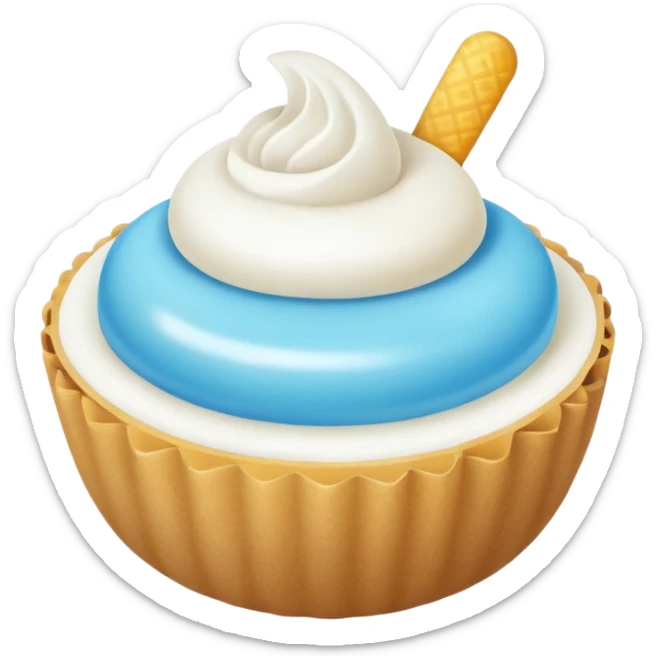 Verificacion azul de tiktok redonda medio celeste con la palomita blanca chillante sticker