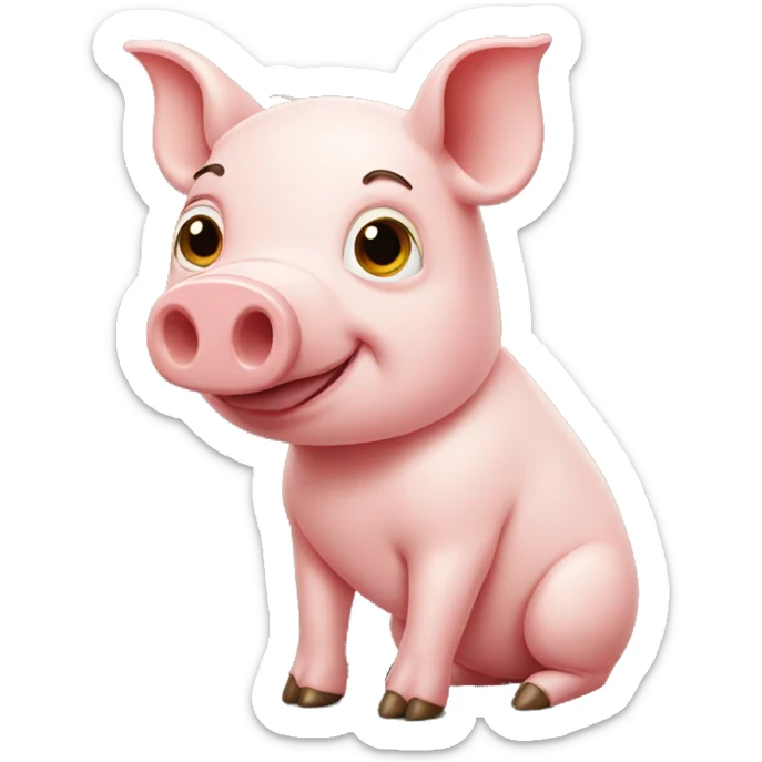 Pig sticker