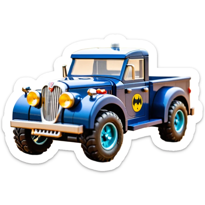 1:10 off-road lcg smoking Basher Wednesday Adam’s CatWoman’s 1954 blackened tarnished hotrod streamlined Lego jaguar extended cab rc pickup (extra wide low-profile pin tires without fenders) sticker