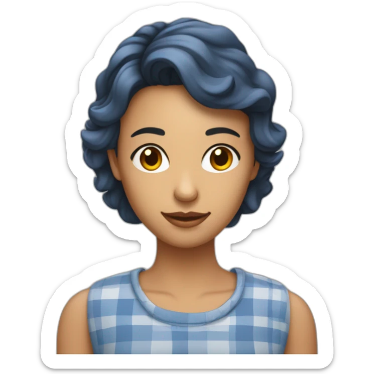 Une personne de 30 ans serrant la main à une jeune femme en chemise sticker