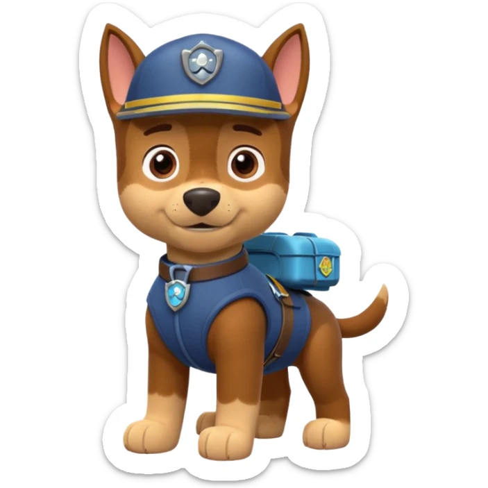 Ruben de la part patrouille fait ruben de la pat patrouille  sticker