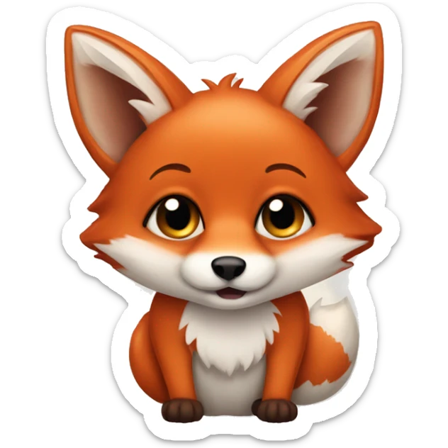Bebe fox sticker