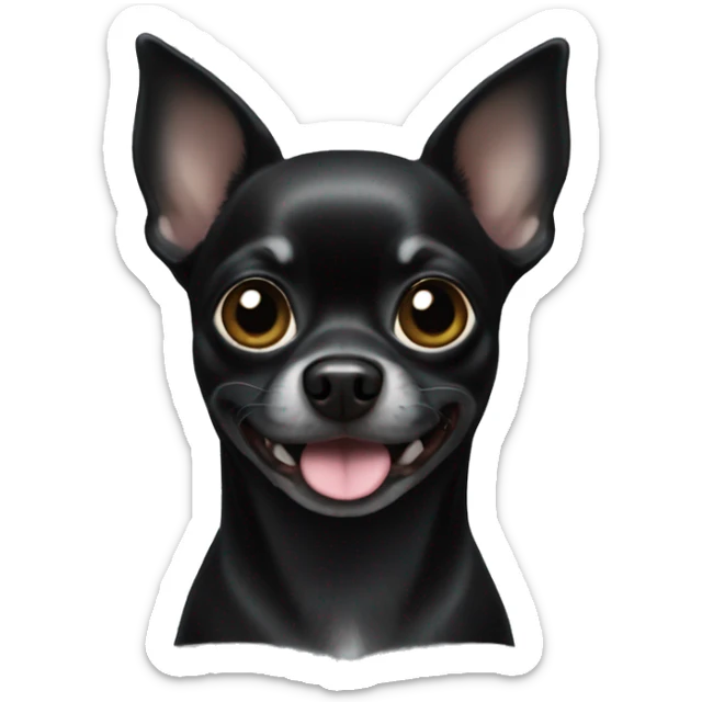 black Chihuahua sticker