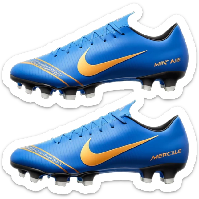 Unas Nike Mercurial vapor 16 elite sg del 2026 negras y con el logo azul sticker