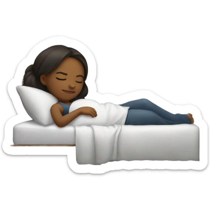 Girl sleeping  sticker