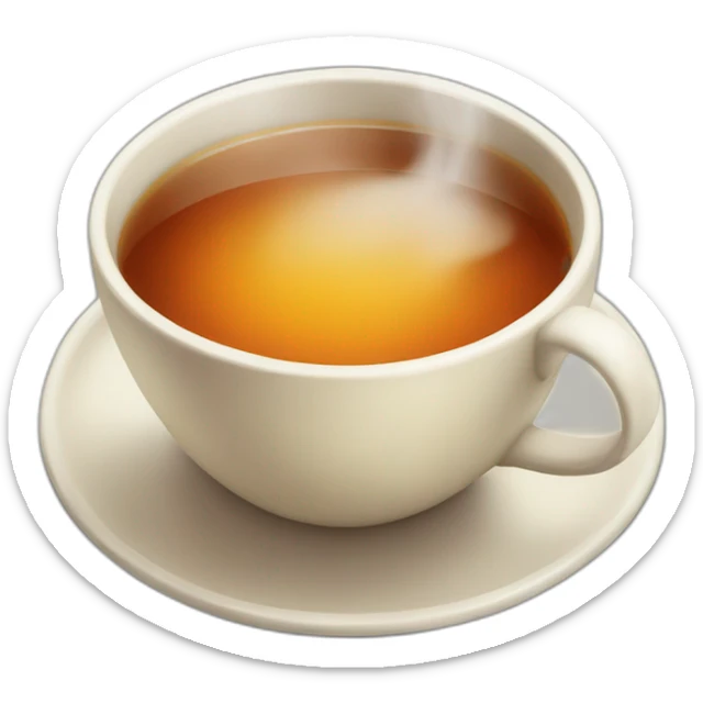 Cup of tea sticker