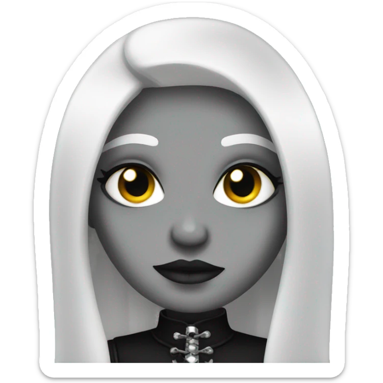 Goth girl sticker