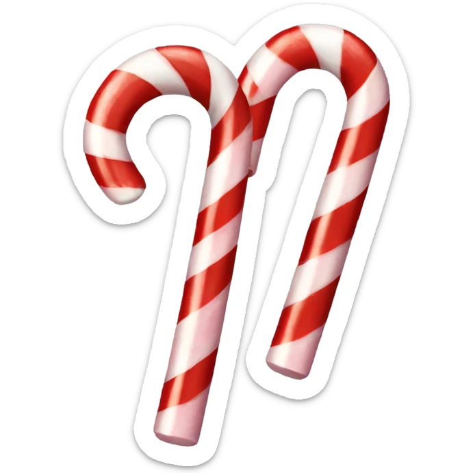 Candy cane sticker