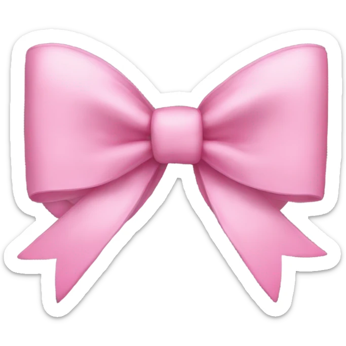 Pink bow sticker