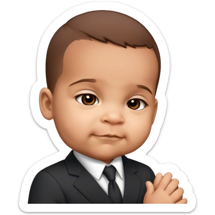 Baby in a business suit￼ sticker