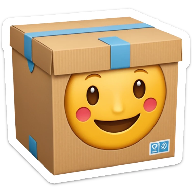 Crée 3  emojis détaillés et stylisés ds du nouveau sèche-cheveux BaByliss PRO Drying Wand.
1️⃣ Emoji du carton d’emballage du produit, fermé, design moderne et professionnel.

 sticker