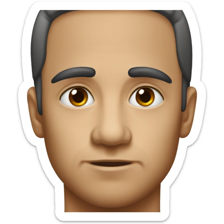 Arched eyebrow sticker