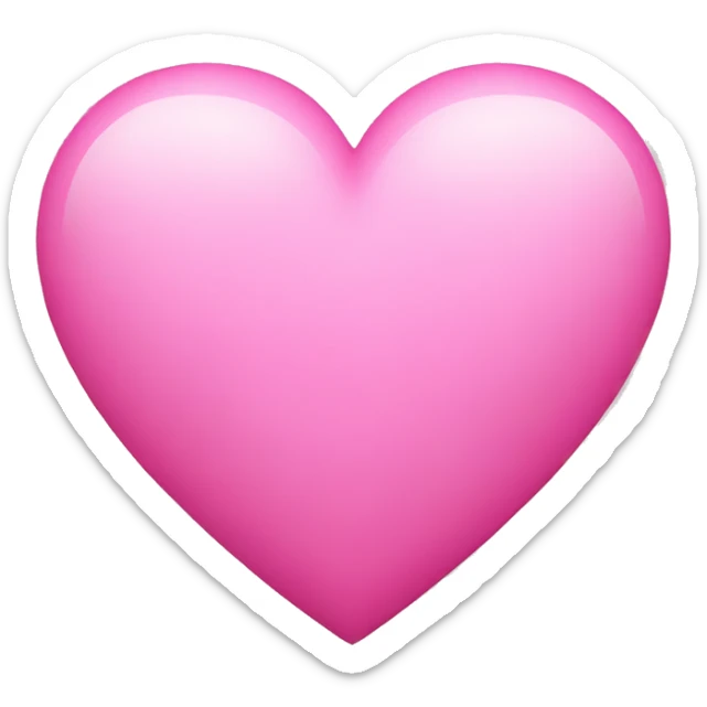 pink heart  sticker