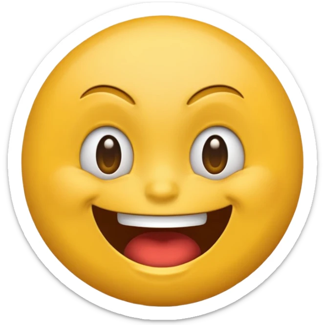 Mad emoji but it’s kind of smirking a little because it’s laughing, but it’s still annoyed sticker