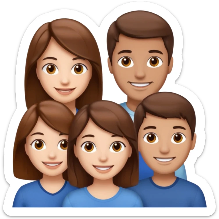 Un trouple : deux hommes  et une femme qui sont tensemble , ils sont tous blanc et brun  sticker