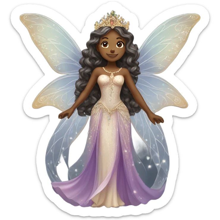 Royal fairy sticker
