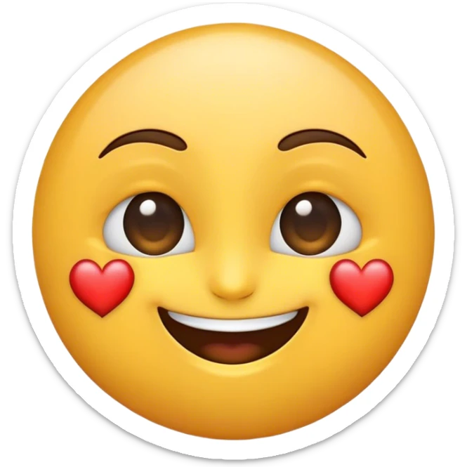 j'ai besoin d'un emoji de même dimension et qui combine ces deux emojis 😍😂 sticker