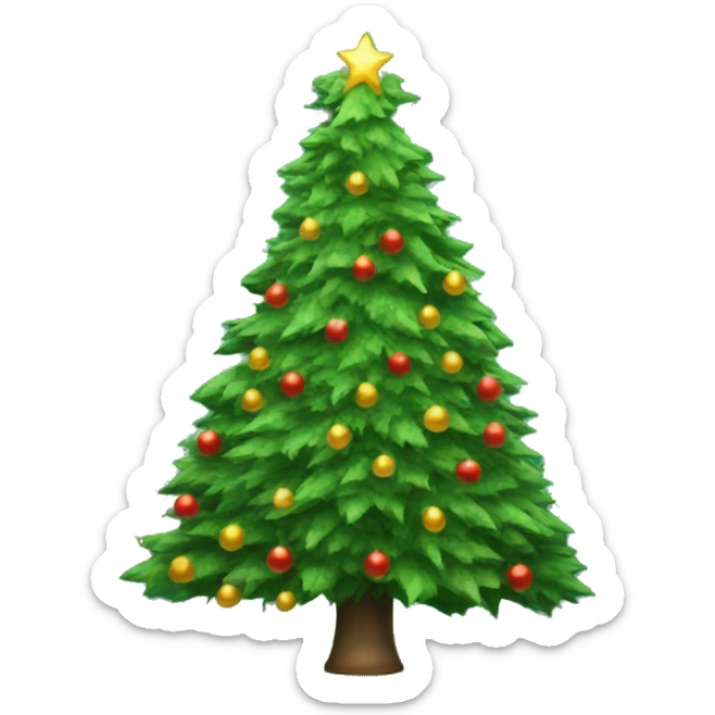 christmas tree sticker