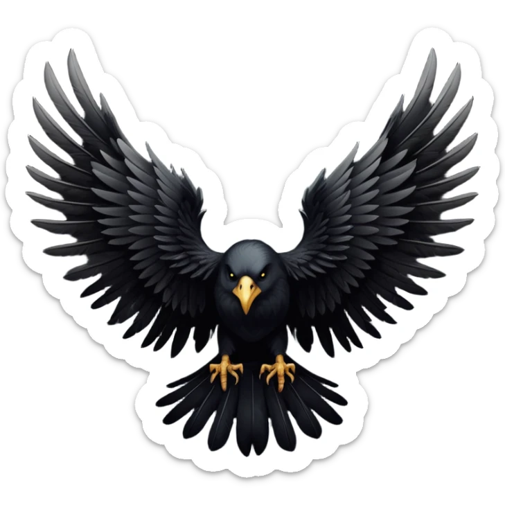 I would like to create unique wings I can use in my poem titles for the Archangels: Lucifer, Michael, Gabriel, Raphael, and Uriel. Please only include the WINGS. sticker