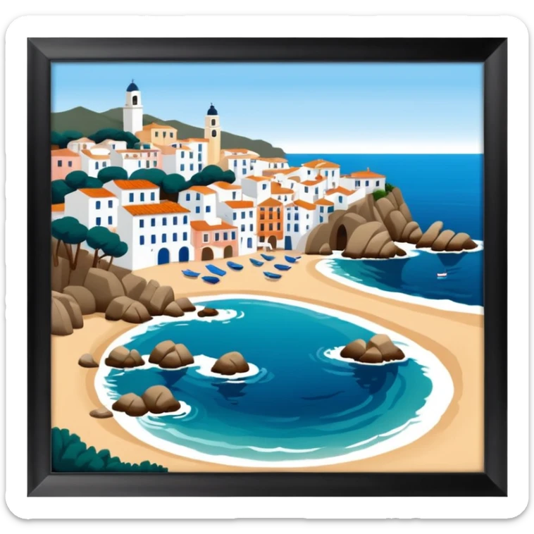 Calella de Palafrugell, charming coastal village in Catalonia sticker