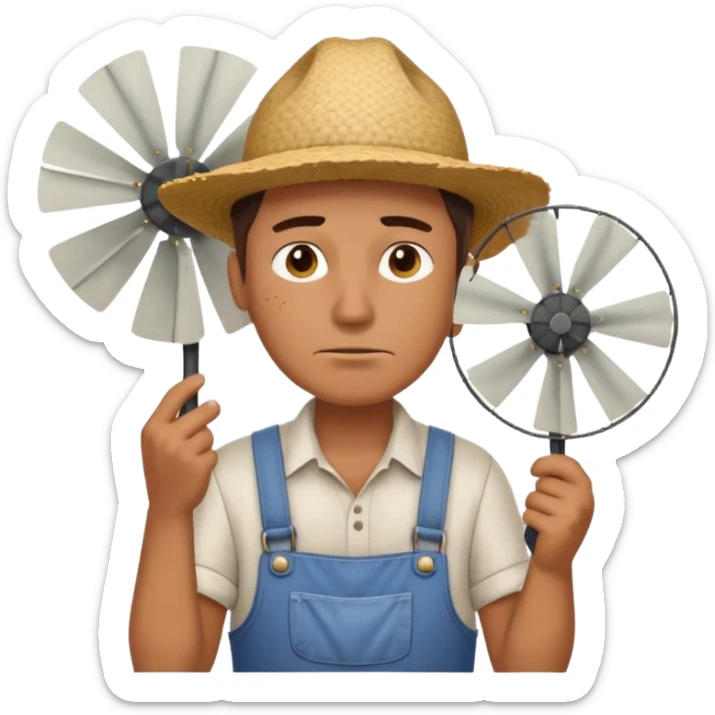  Ek Kisan garmi se bahut pareshan tha...
Pankha bhi kaam nahi kar raha tha...
"Kaash main hawa mein udta!" – Kisan ne kaha sticker