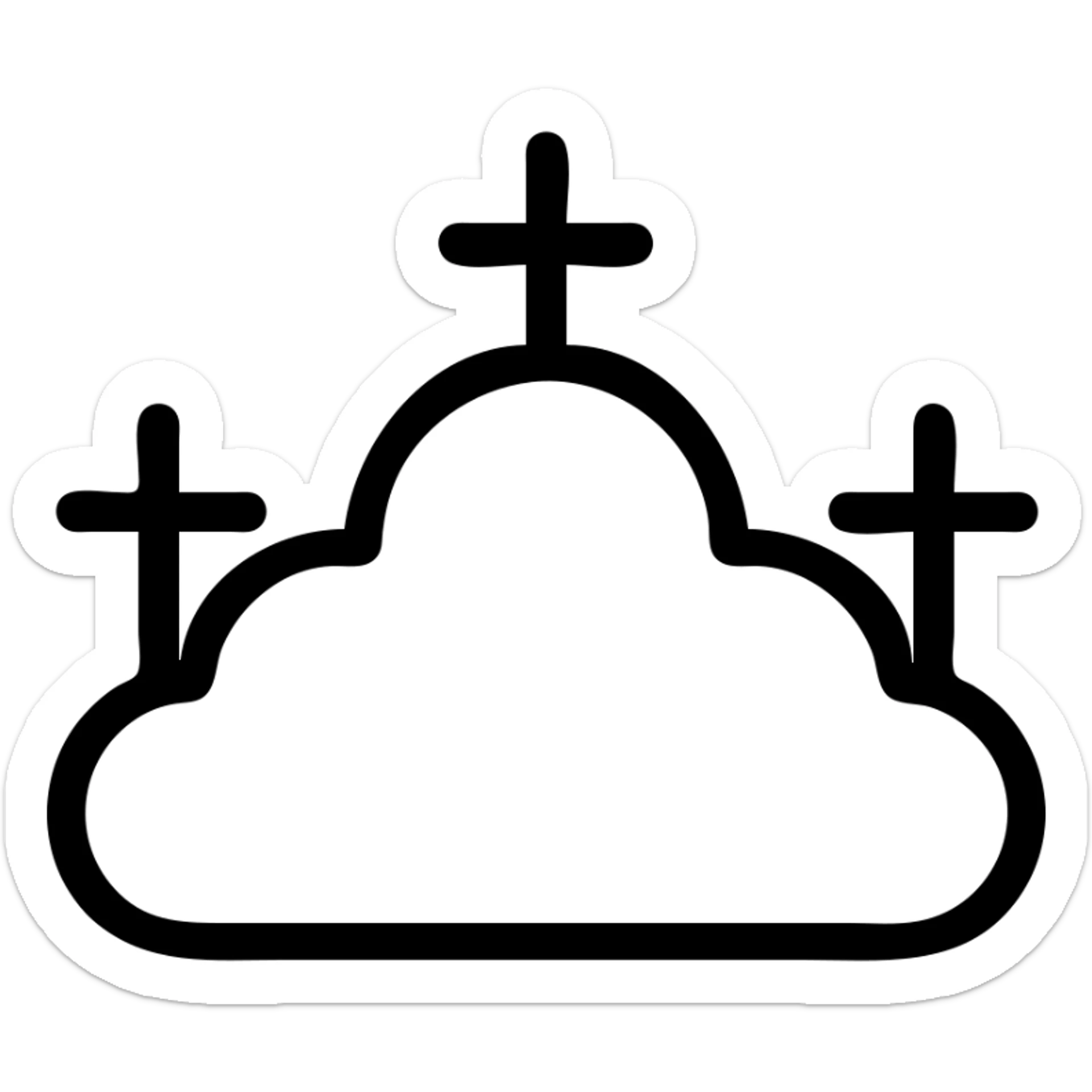 облако 4 выступами sticker