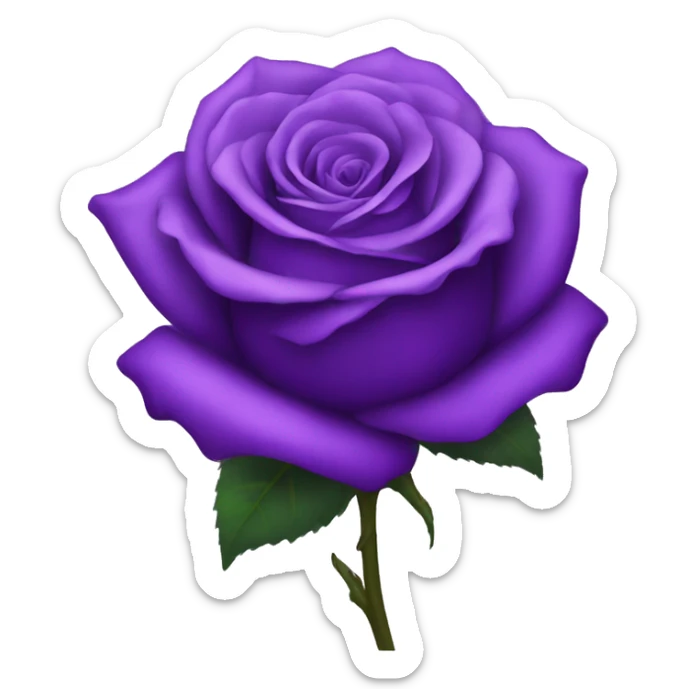 purple rose sticker
