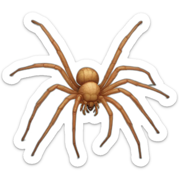 Realistic spider sticker