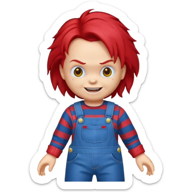 Un emojin de chuky sticker