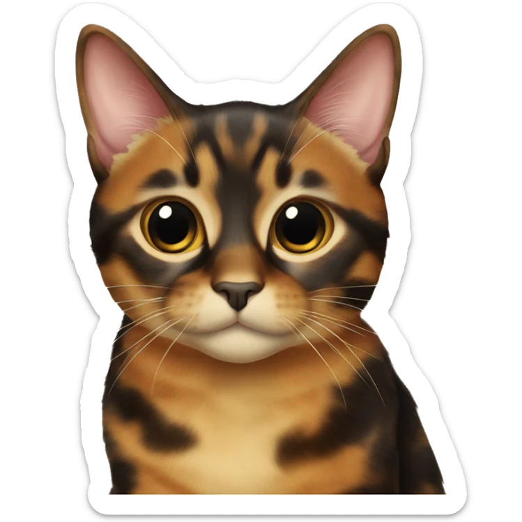 Tortoiseshell cat sticker