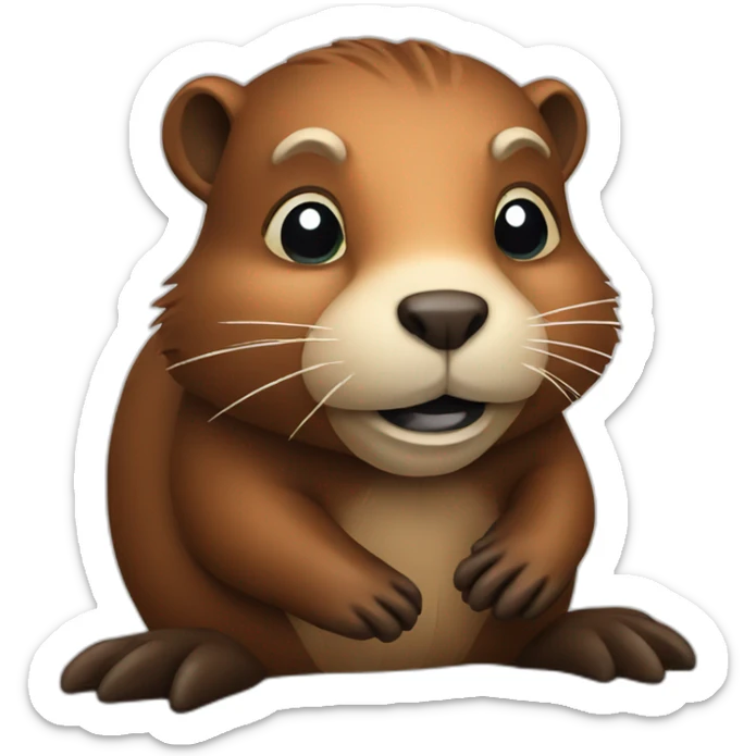 animal beaver sticker