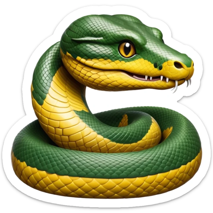 cinematic-noble-anaconda-portrait-emoji,-poised-and-imposing,-with-a-massive,-sinuous-build-draped-in-intricately-patterned-scales-and-piercing,-focused-eyes,-simplified-yet-sharp-and-sophisticated-features,-highly-detailed sticker