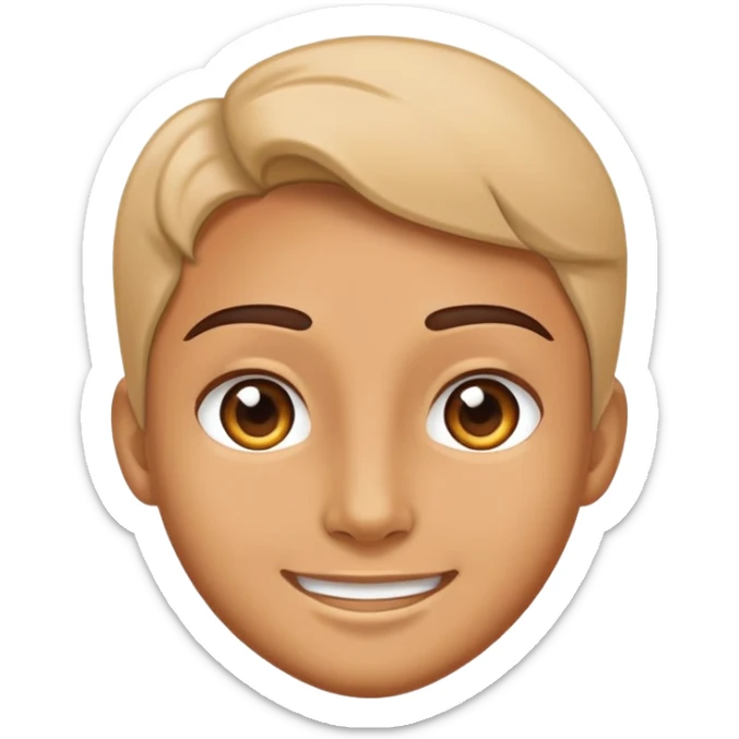 A face showing that did you enjoy what i said with pride and a little smile  sticker