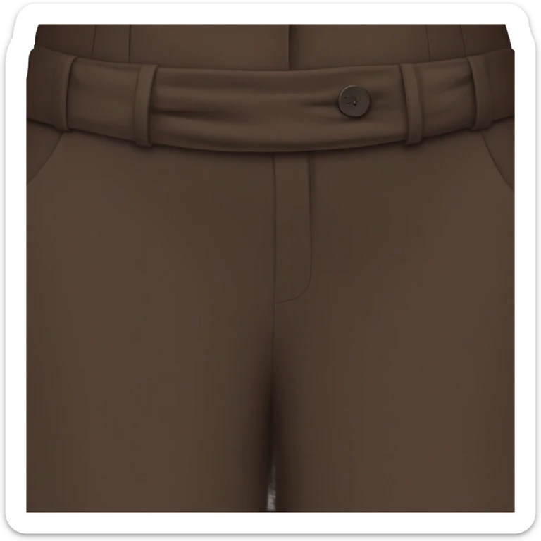 high waist long wide leg dressy casual pants in Dark Brown  sticker