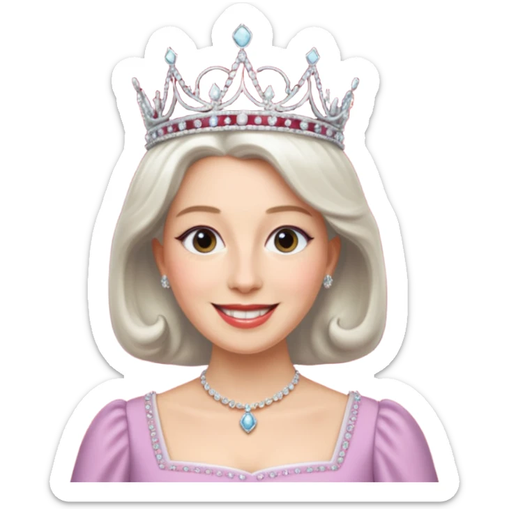 someone who's taking a selfie in a room with the wax figures of the queen elisabeth the II sticker