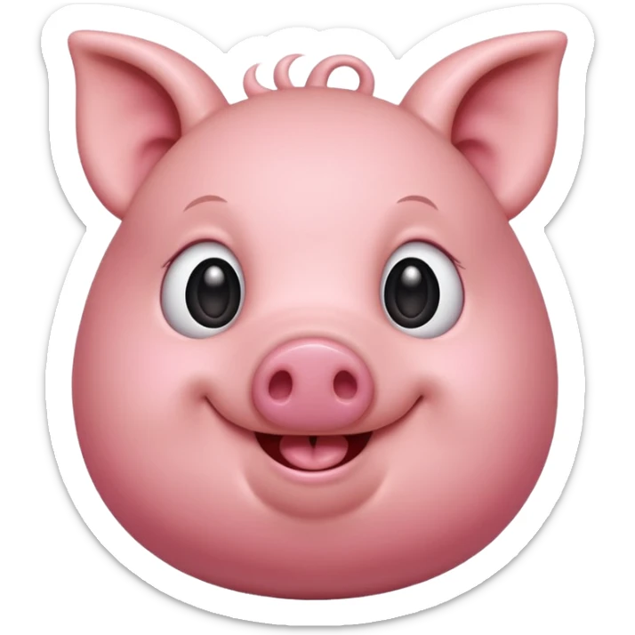 Pinky pig sticker