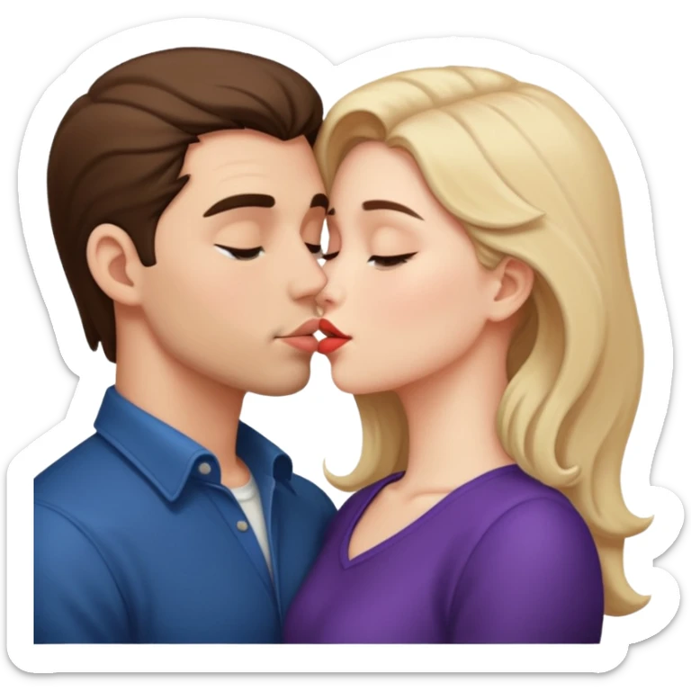 Naked man and woman having sex sticker