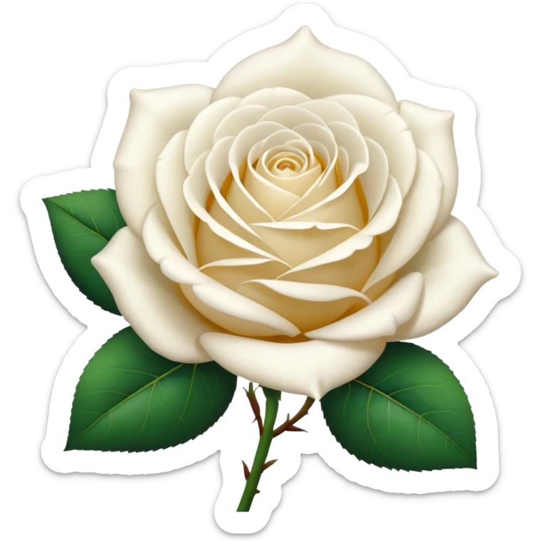 Beyaz gülüm sticker