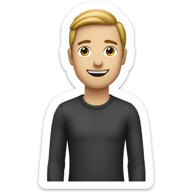 Ein Mann mit schwarzen kleinem bart macht seine rechte hand 120gtad sticker