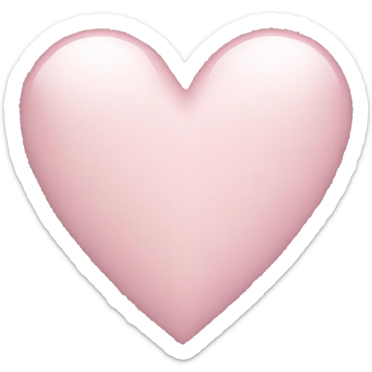 Light pink heart sticker