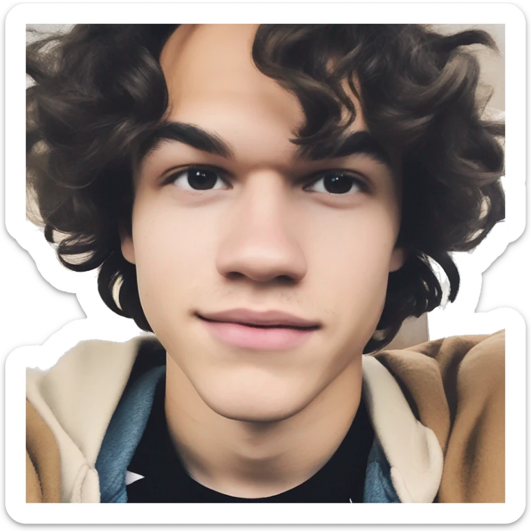 Conan Gray is an American singer-songwriter and former YouTuber. Born in Lemon Grove, California, and raised in Georgetown, Texas, he began uploading vlogs, covers, and original songs to YouTube. dark hair, long short rockstar sticker