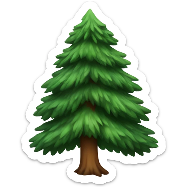 Pine tree sticker