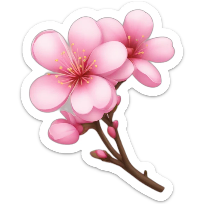 sakura flower sticker