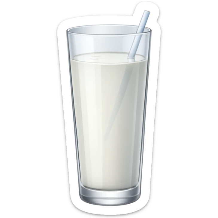Full glass of raki, the drink is white, the glass is thin and tall, photo realistic sticker