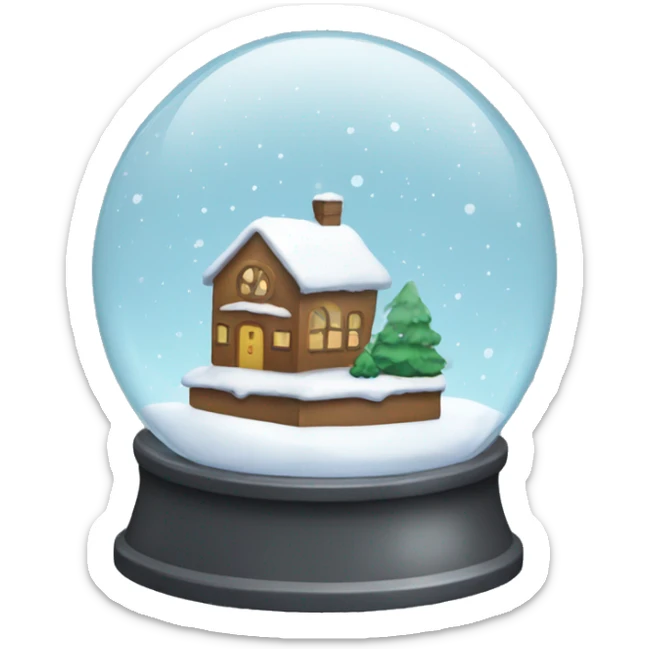 snow globe sticker