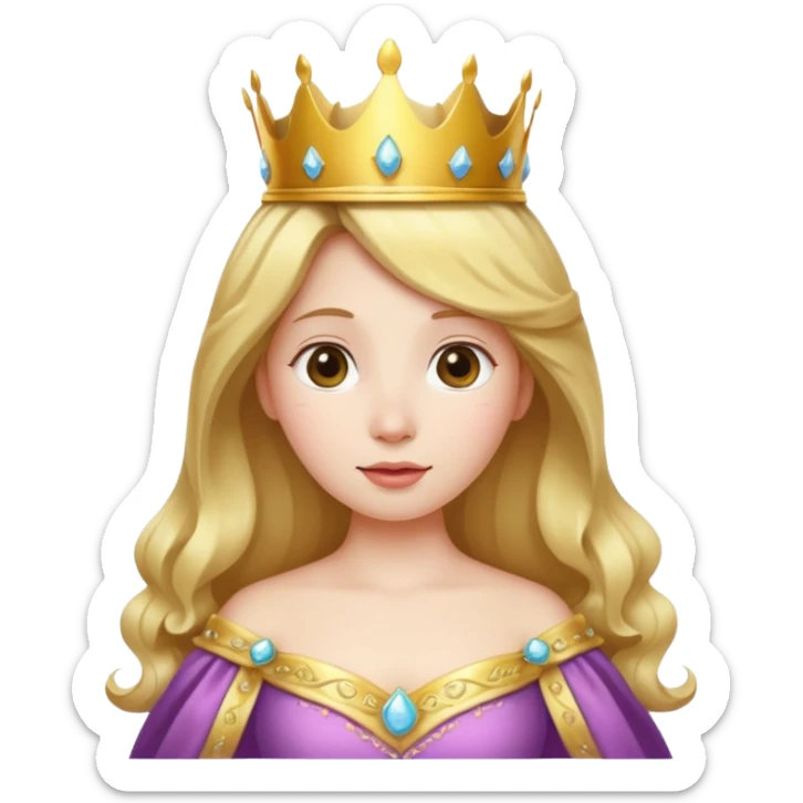 Princess potato sticker