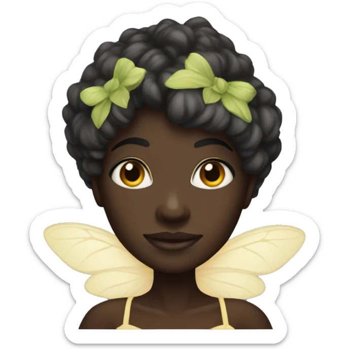 Black fairy darkskin  sticker